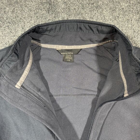 North End NWT Men's L Excursion Trail Fabric-Block Fleece Jacket Black 88215 - Picture 5 of 16